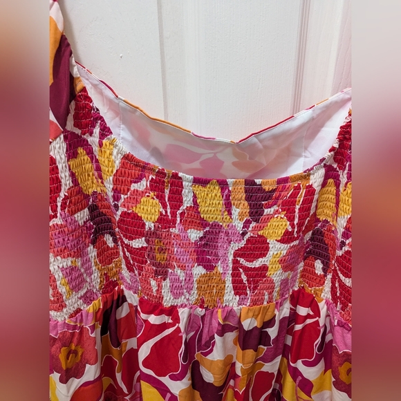 Floral Pink and Red Chic Soul Women's Dress - Picture 6 of 6